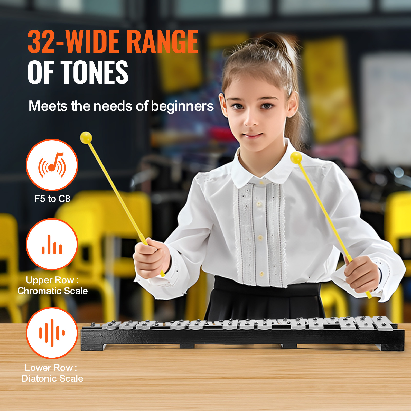 SucceBuy 32-tonowy Glockenspie – Musical Instrument Harmonium recenzja i cena