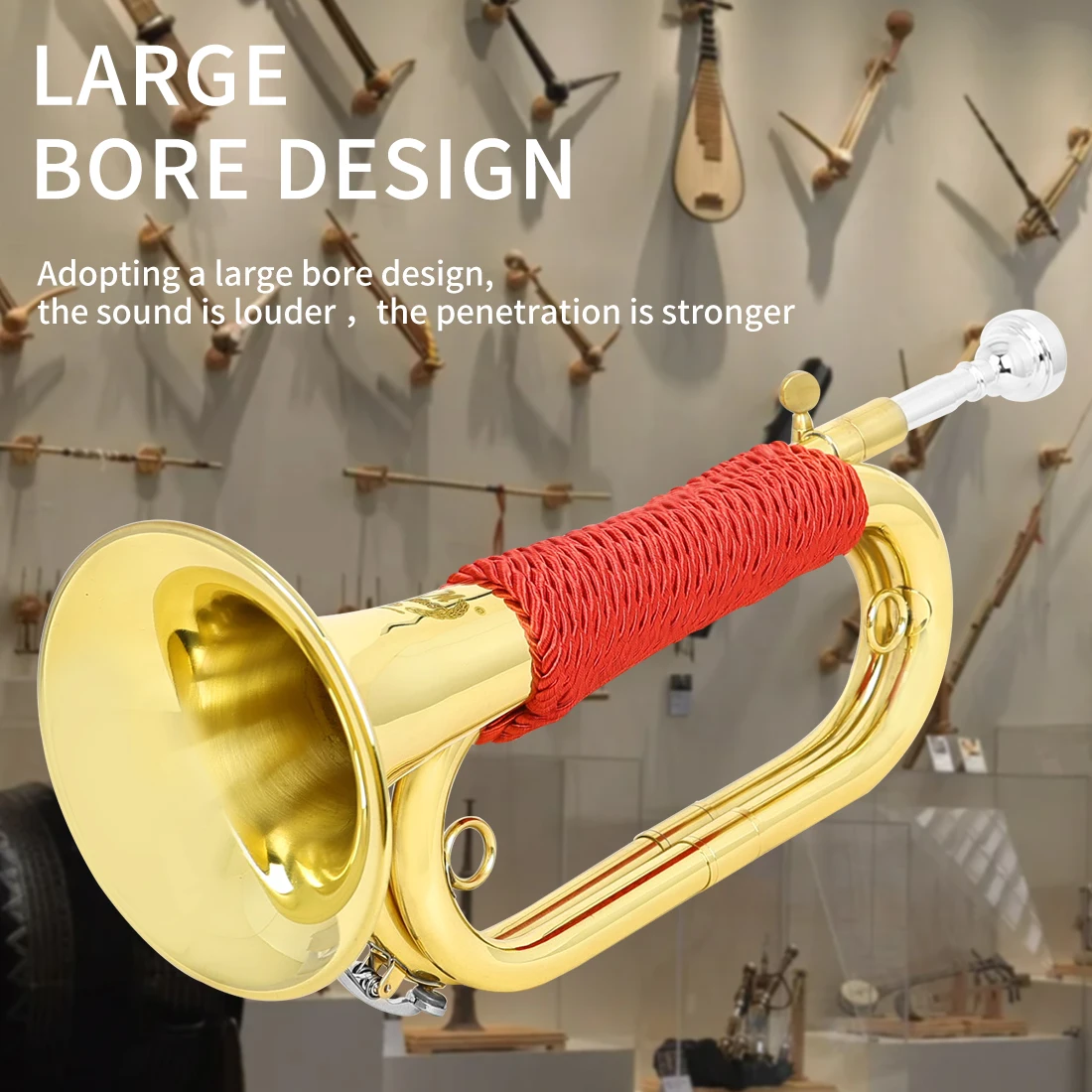 M MBAT Bugle Hiszpański Flugel – Musical Instrument Bugle recenzja i cena